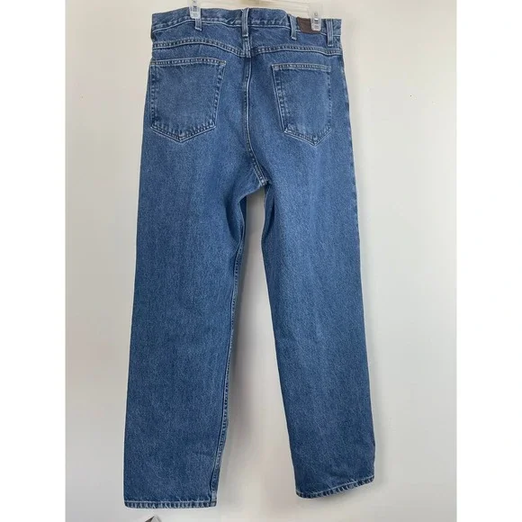 00552 - LLBean Mens Relaxed Fit‎ Jeans Classic Blue Denim Size 38x32 100% cotton - Picture 4 of 11